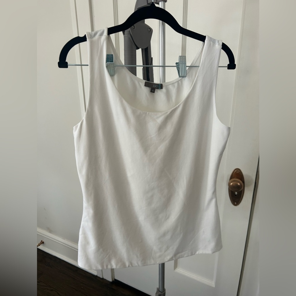 Judy P classic scoop neck microfiber tank top